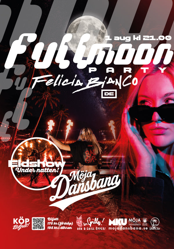 Full Moon Party – 1 aug kl 21.00