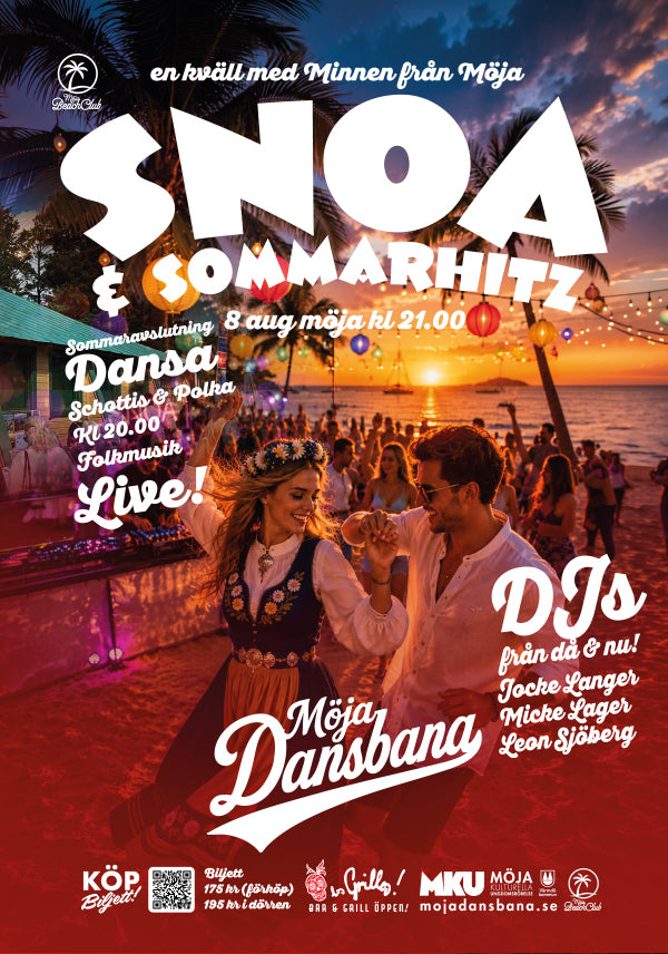 Snoa & Sommarhits - Minnes på Möja 8 aug kl 21.00
